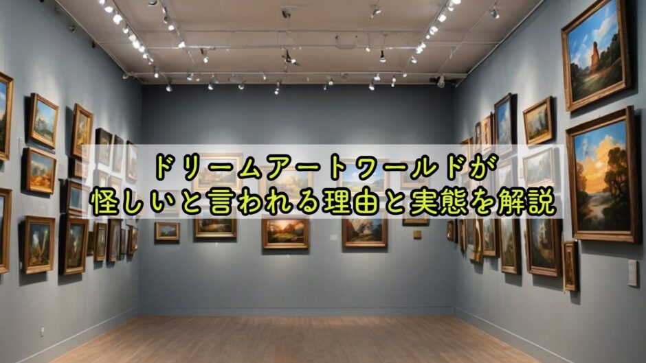 ドリームアートワールドが怪しいと言われる理由と実態を解説