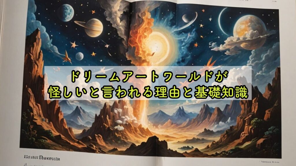 ドリームアートワールドが怪しいと言われる理由と基礎知識