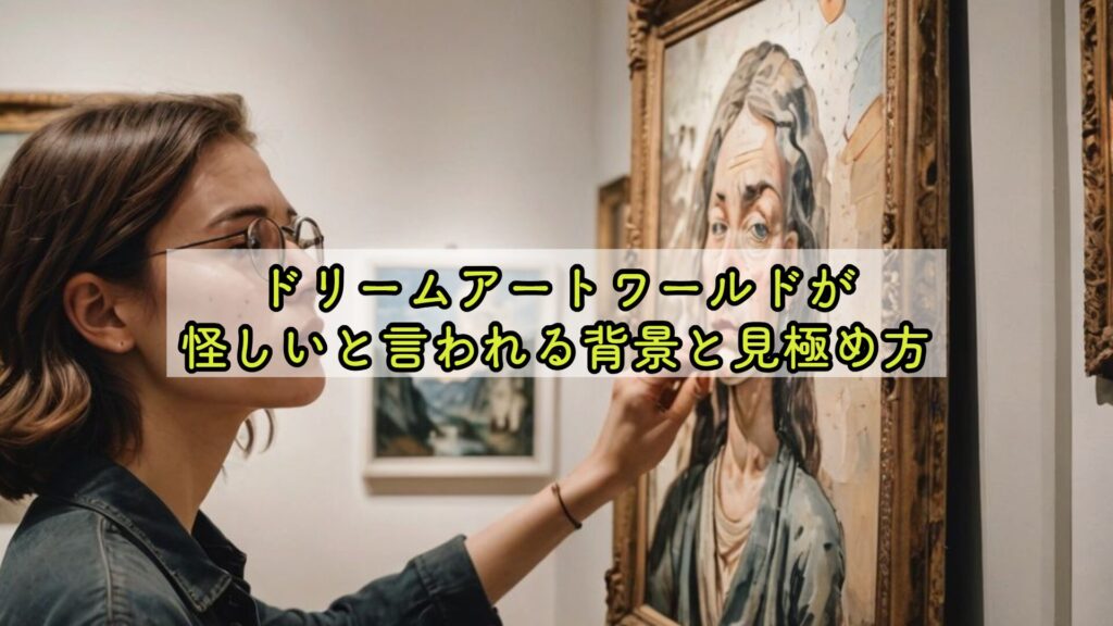 ドリームアートワールドが怪しいと言われる背景と見極め方