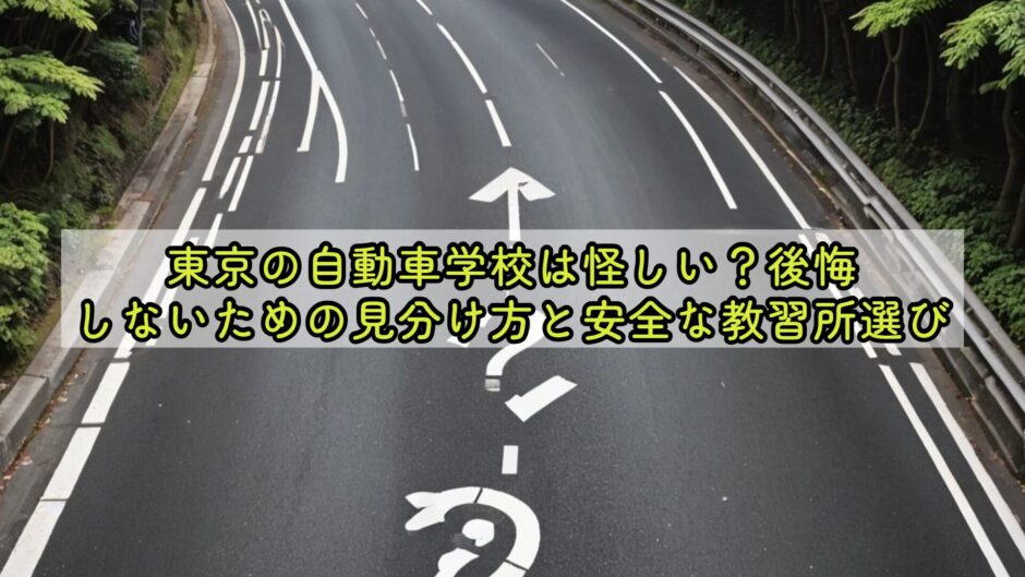 東京の自動車学校は怪しい？後悔しないための見分け方と安全な教習所選び