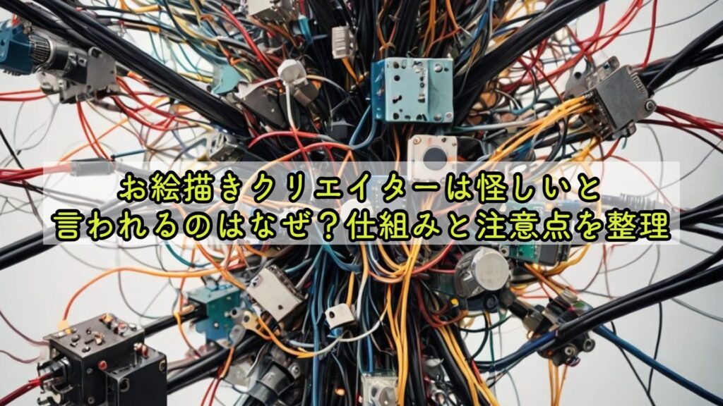 お絵描きクリエイターは怪しいと言われるのはなぜ？仕組みと注意点を整理