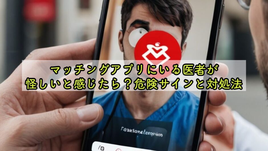 マッチングアプリにいる医者が怪しいと感じたら？危険サインと対処法