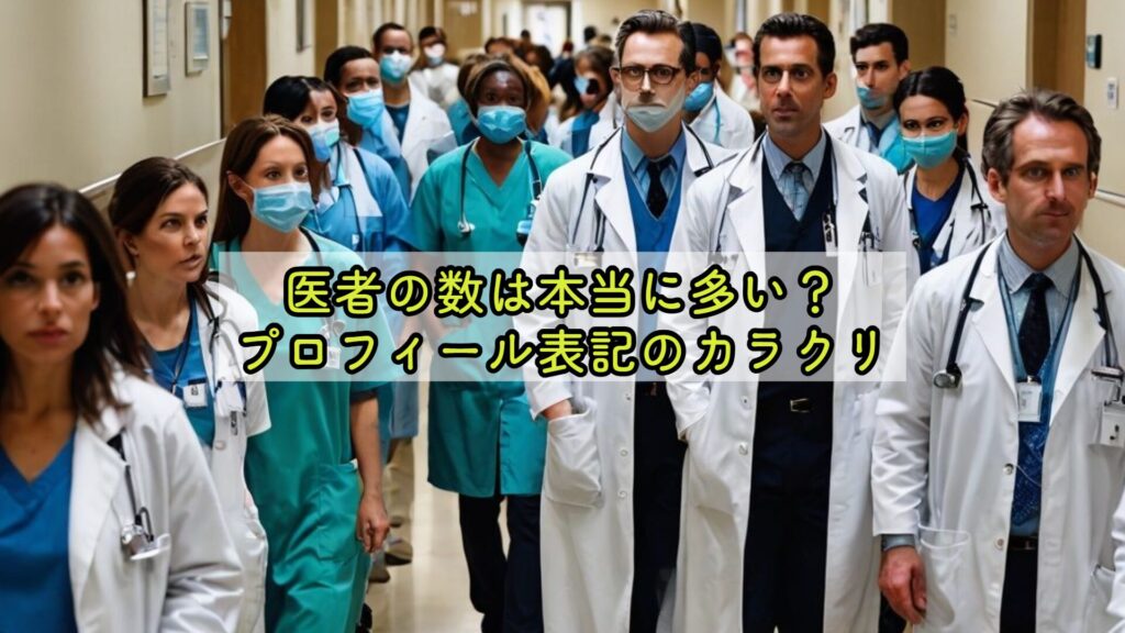 医者の数は本当に多い?プロフィール表記のカラクリ