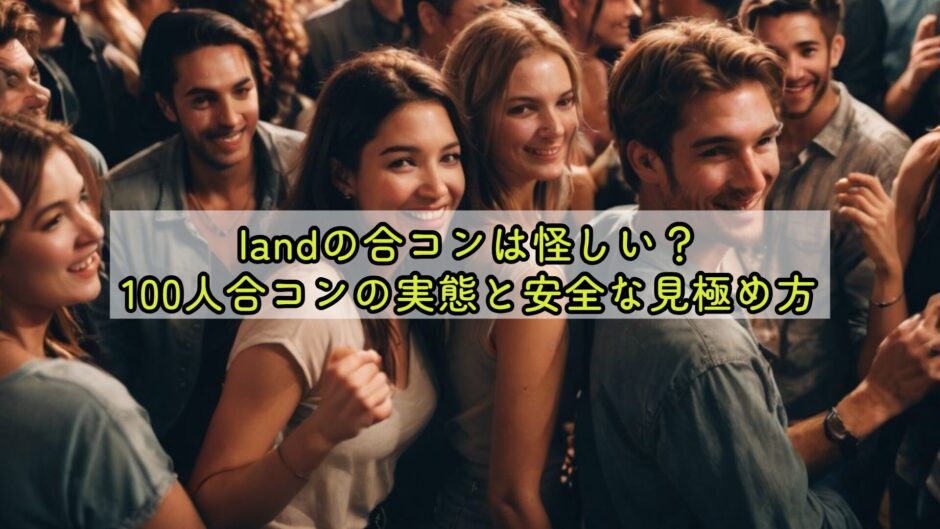 landの合コンは怪しい？100人合コンの実態と安全な見極め方