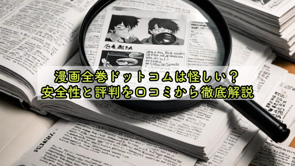 漫画全巻ドットコムは怪しい？安全性と評判を口コミから徹底解説