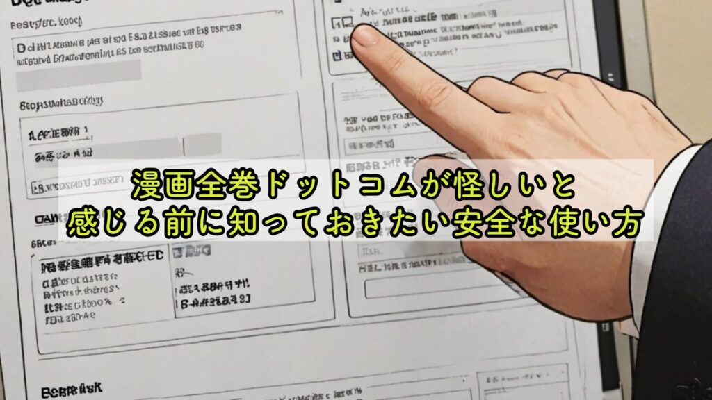 漫画全巻ドットコムが怪しいと感じる前に知っておきたい安全な使い方