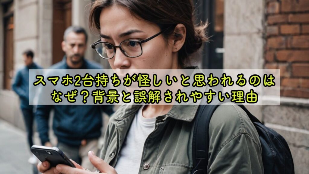 スマホ2台持ちが怪しいと思われるのはなぜ？背景と誤解されやすい理由