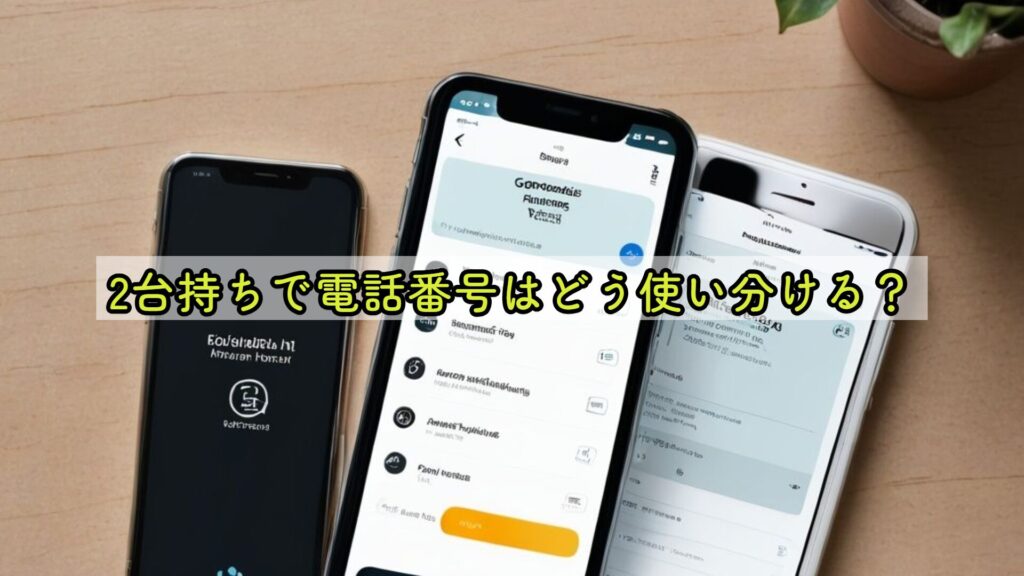 2台持ちで電話番号はどう使い分ける？