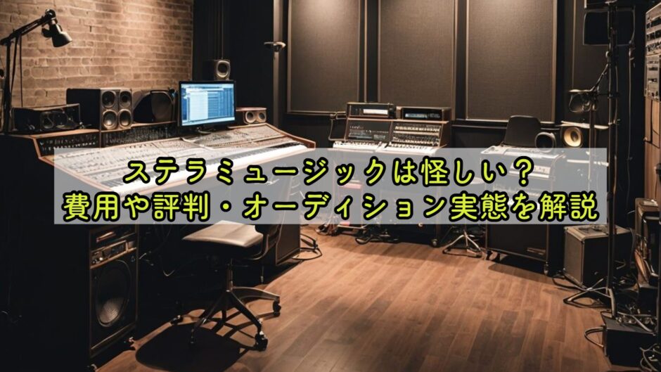 ステラミュージックは怪しい？費用や評判・オーディション実態を解説