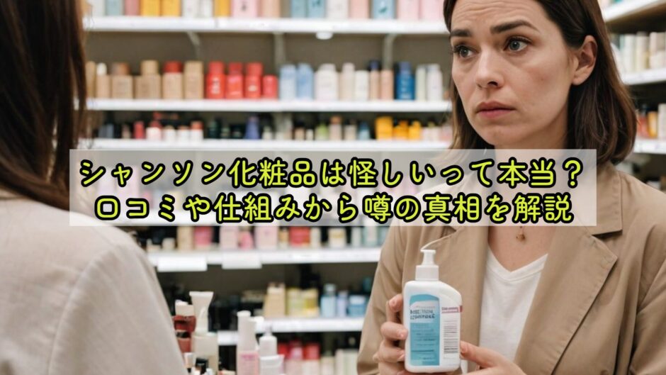 シャンソン化粧品は怪しいって本当？口コミや仕組みから噂の真相を解説