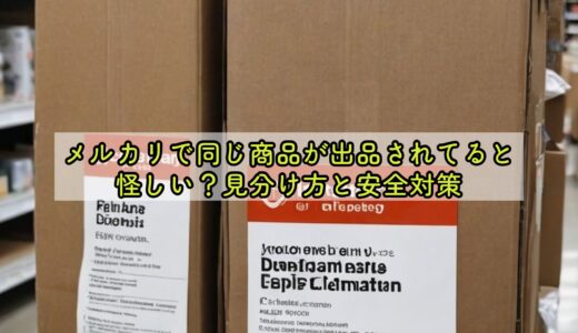 メルカリで同じ商品が出品されてると怪しい？見分け方と安全対策