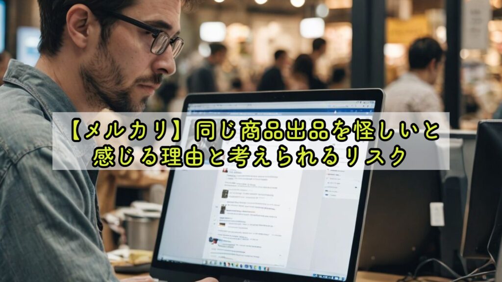 【メルカリ】同じ商品出品を怪しいと感じる理由と考えられるリスク