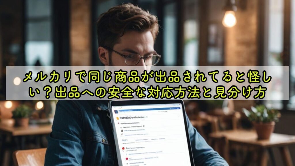 メルカリで同じ商品が出品されてると怪しい?出品への安全な対応方法と見分け方