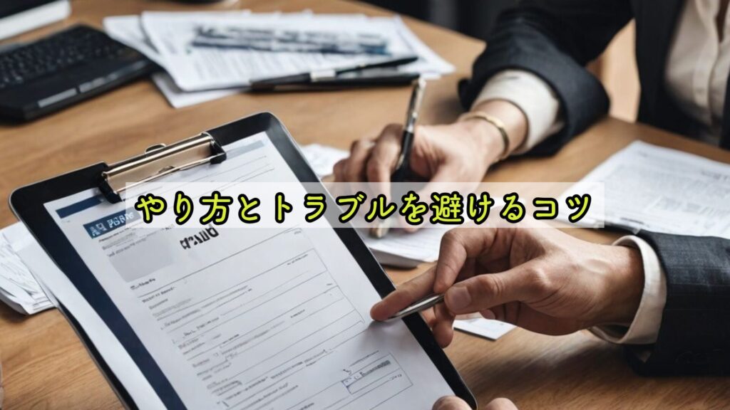 やり方とトラブルを避けるコツ