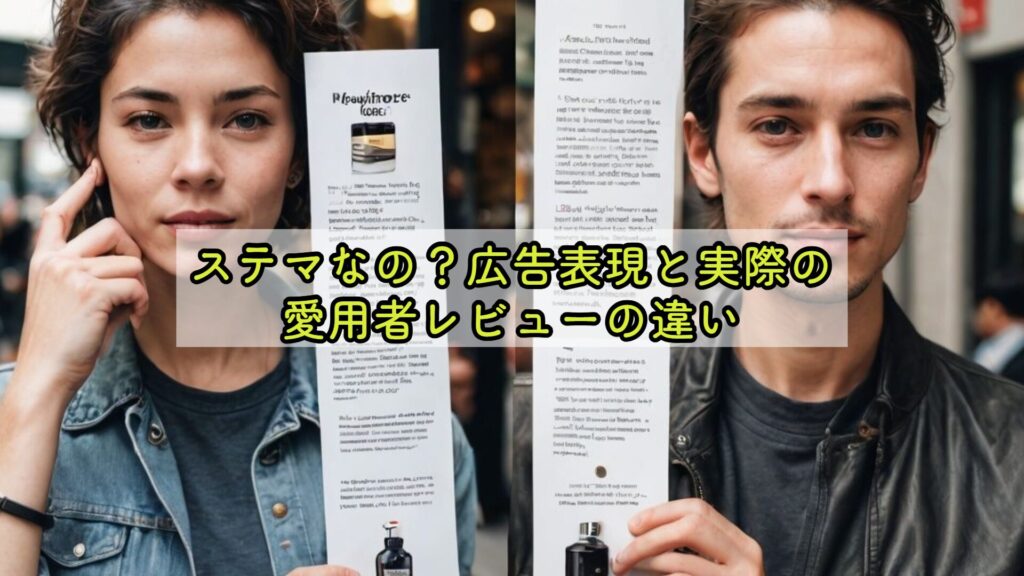 ステマなの？広告表現と実際の愛用者レビューの違い