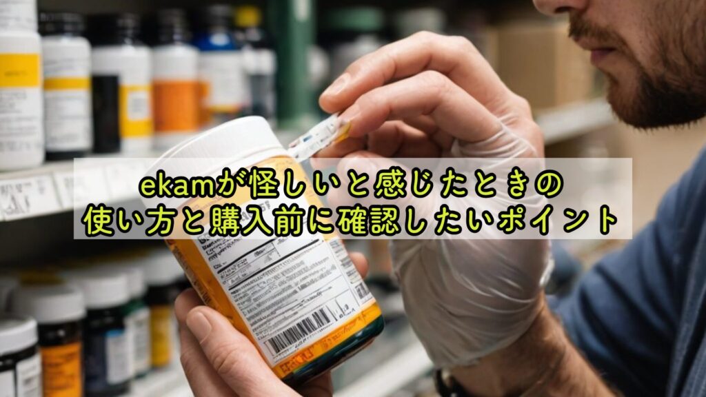 ekamが怪しいと感じたときの使い方と購入前に確認したいポイント