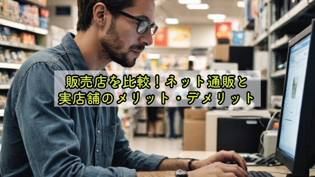 販売店を比較！ネット通販と実店舗のメリット・デメリット