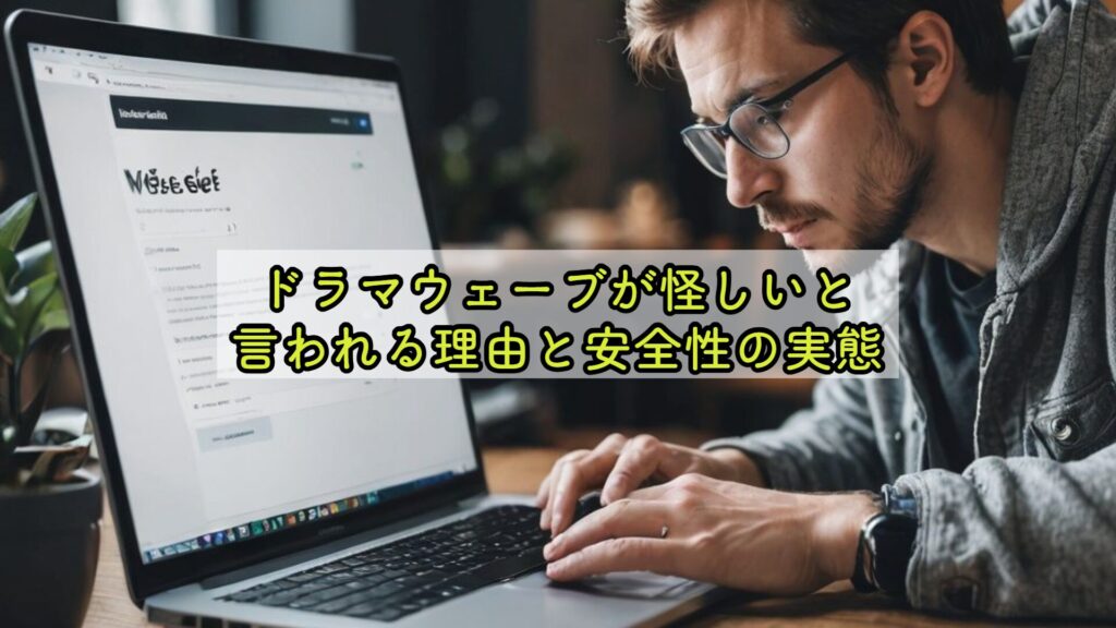 ドラマウェーブが怪しいと言われる理由と安全性の実態