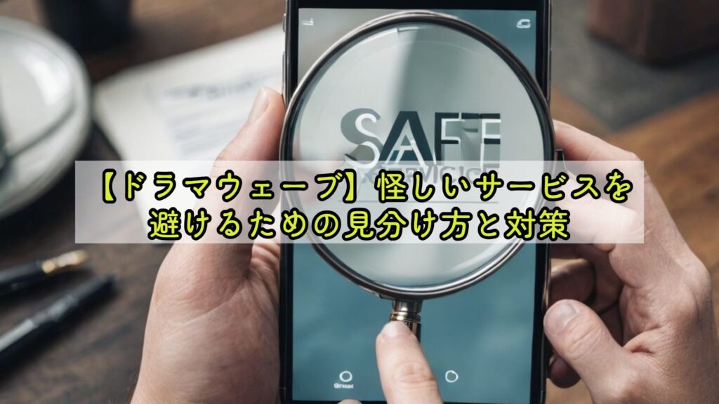 【ドラマウェーブ】怪しいサービスを避けるための見分け方と対策