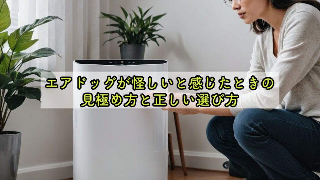 エアドッグが怪しいと感じたときの見極め方と正しい選び方