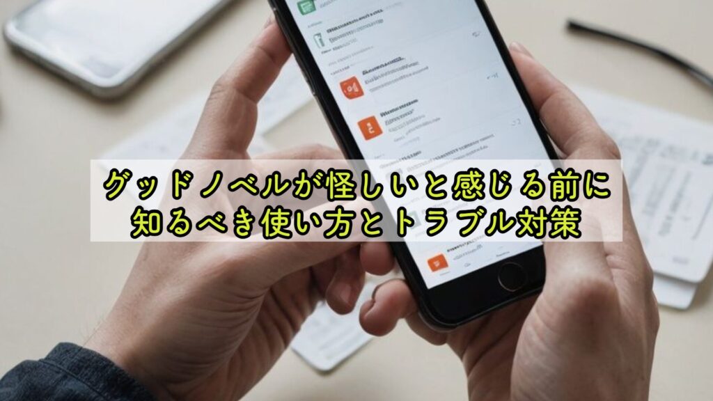 グッドノベルが怪しいと感じる前に知るべき使い方とトラブル対策