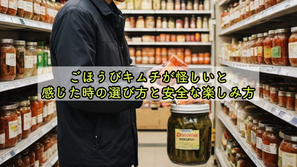 ごほうびキムチが怪しいと感じた時の選び方と安全な楽しみ方