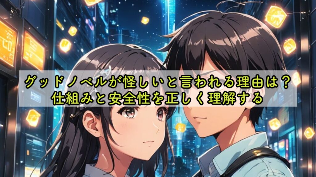 グッドノベルが怪しいと言われる理由は?仕組みと安全性を正しく理解する