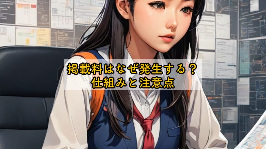 掲載料はなぜ発生する?仕組みと注意点