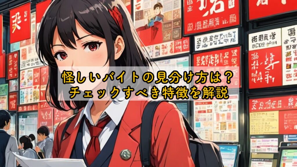怪しいバイトの見分け方は?チェックすべき特徴を解説