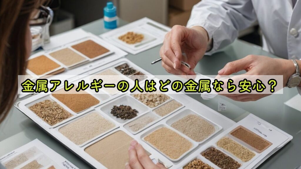 金属アレルギーの人はどの金属なら安心？