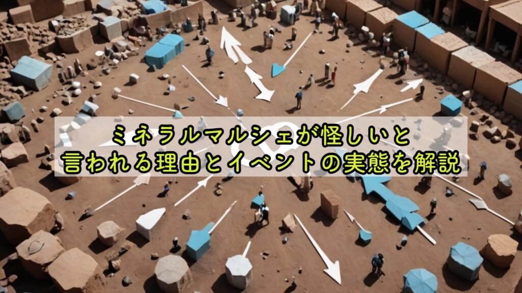 ミネラルマルシェが怪しいと言われる理由とイベントの実態を解説