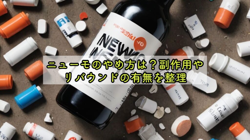 ニューモのやめ方は？副作用やリバウンドの有無を整理