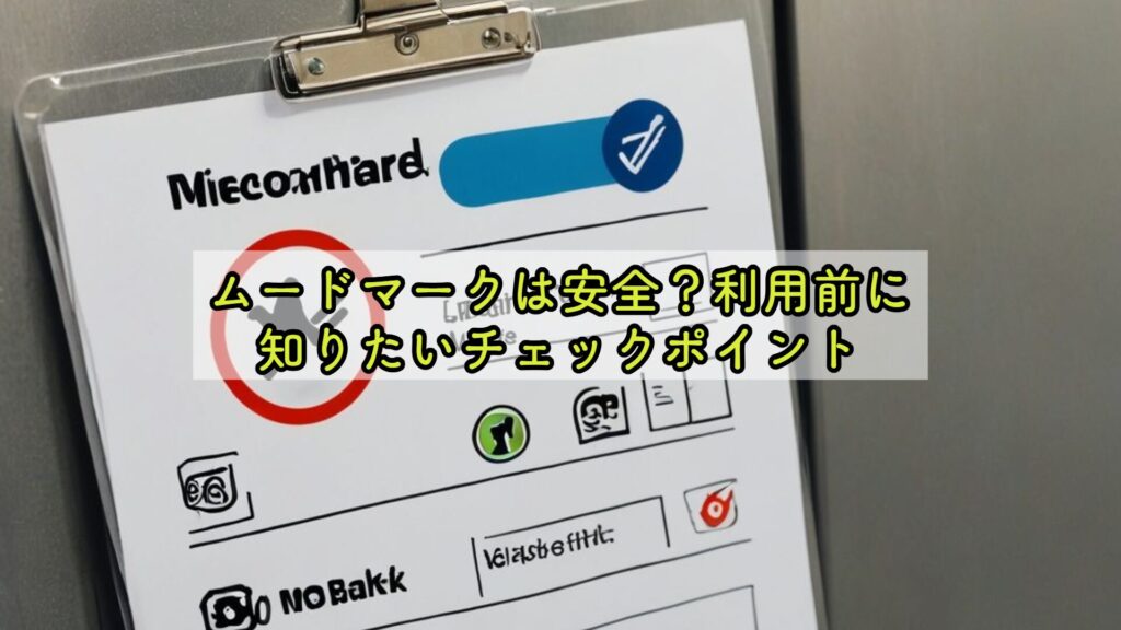 ムードマークは安全？利用前に知りたいチェックポイント