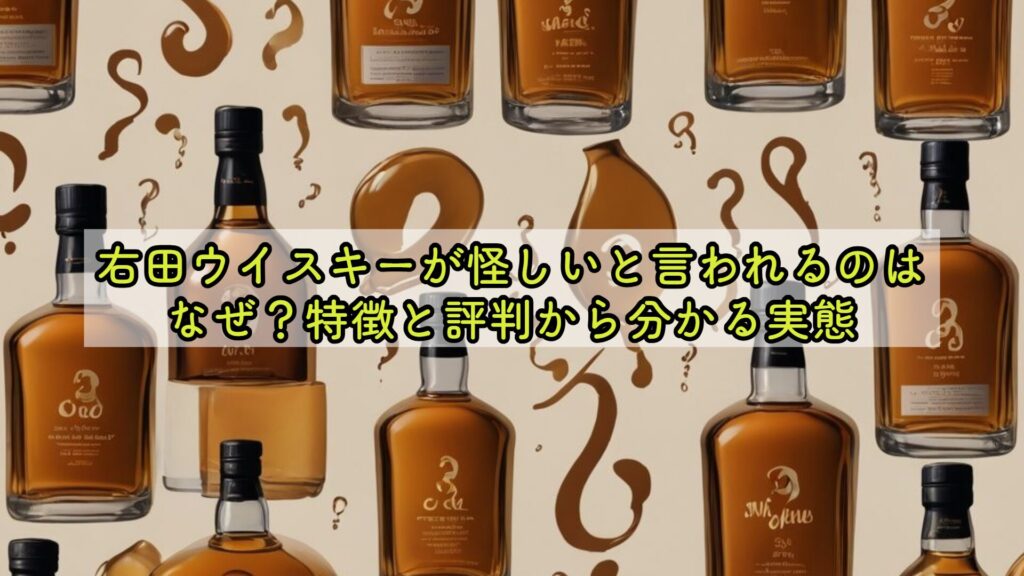 右田ウイスキーが怪しいと言われるのはなぜ？特徴と評判から分かる実態