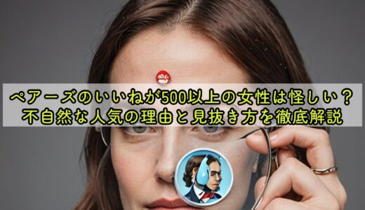 ペアーズのいいねが500以上の女性は怪しい？不自然な人気の理由と見抜き方を徹底解説
