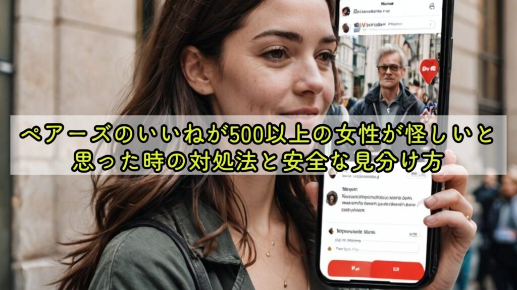 ペアーズのいいねが500以上の女性が怪しいと思った時の対処法と安全な見分け方