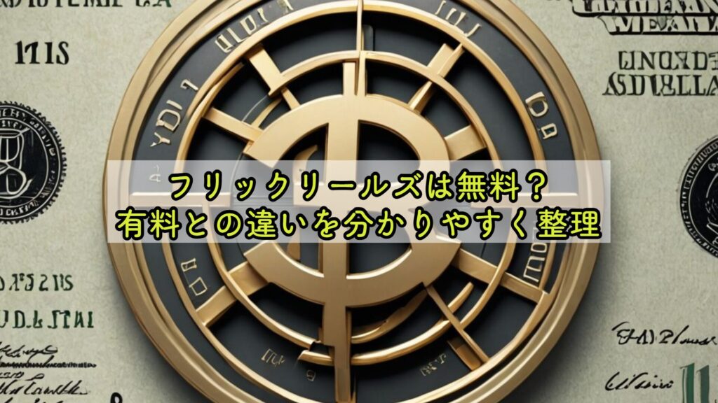 フリックリールズは無料?有料との違いを分かりやすく整理