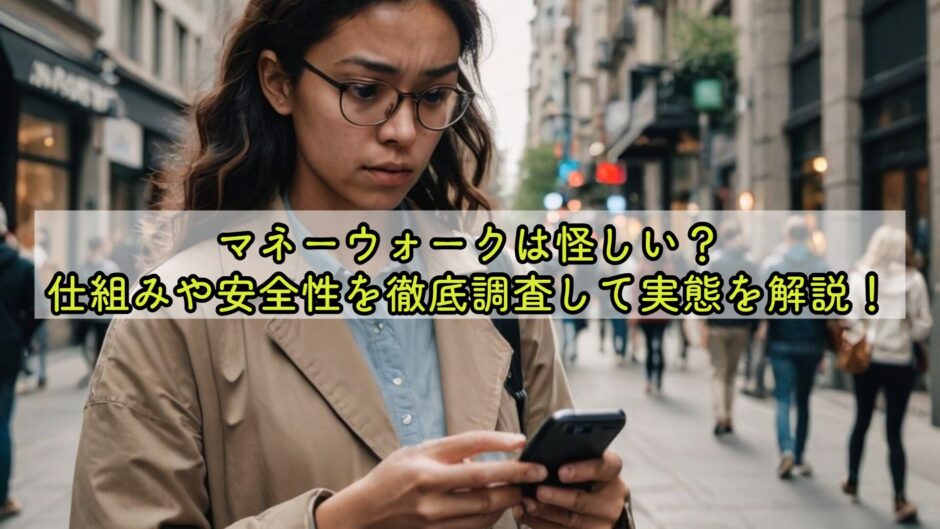 マネーウォークは怪しい？仕組みや安全性を徹底調査して実態を解説！