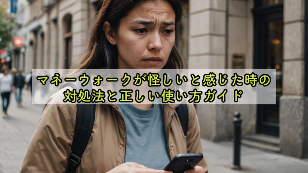 マネーウォークが怪しいと感じた時の対処法と正しい使い方ガイド