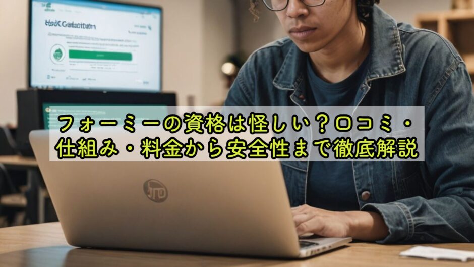フォーミーの資格は怪しい？口コミ・仕組み・料金から安全性まで徹底解説