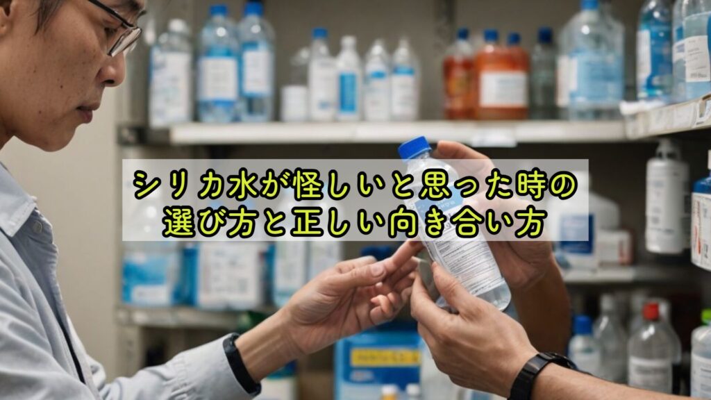 シリカ水が怪しいと思った時の選び方と正しい向き合い方