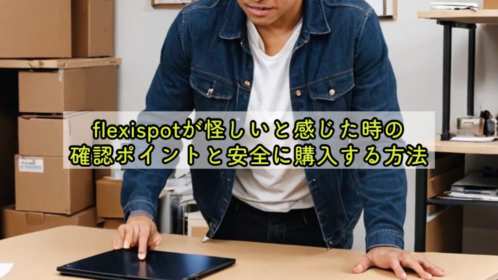 flexispotが怪しいと感じた時の確認ポイントと安全に購入する方法