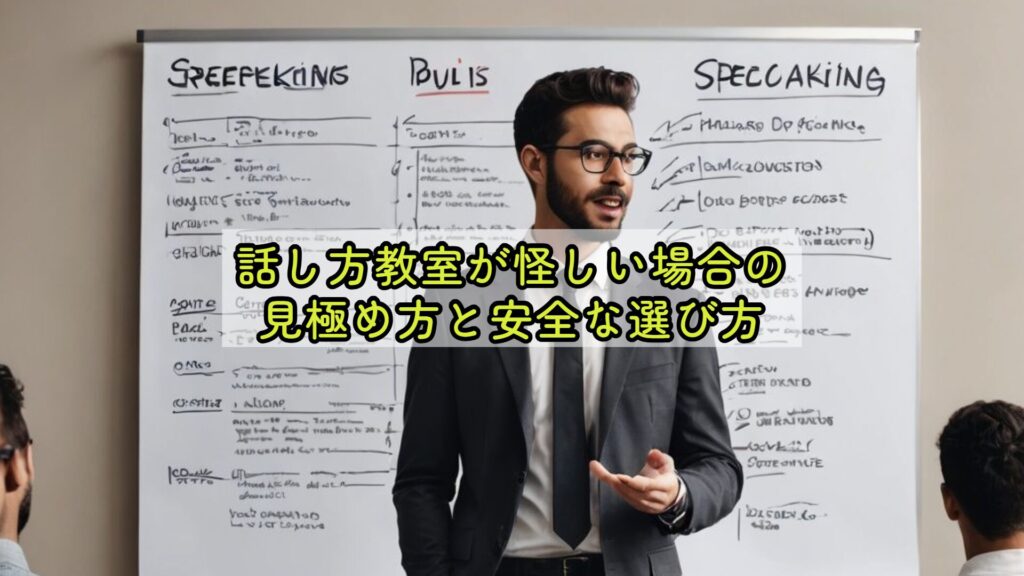 話し方教室が怪しい場合の見極め方と安全な選び方