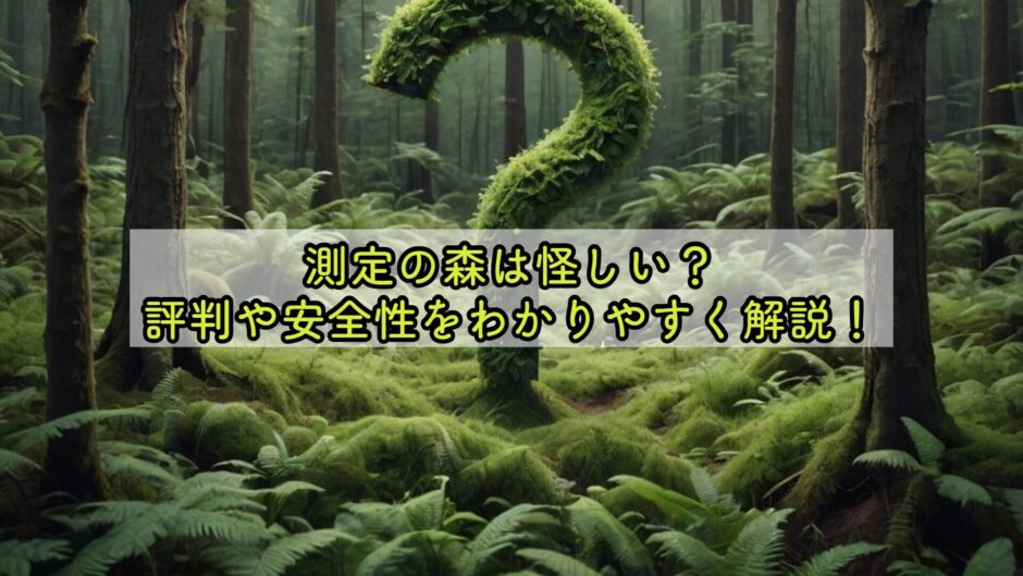 測定の森は怪しい？評判や安全性をわかりやすく解説！