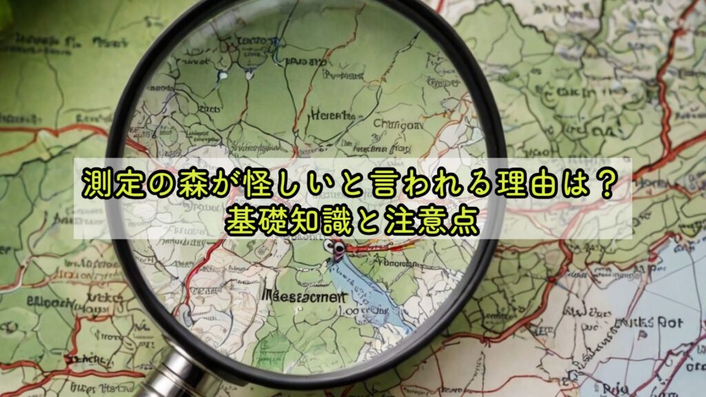 測定の森が怪しいと言われる理由は？基礎知識と注意点