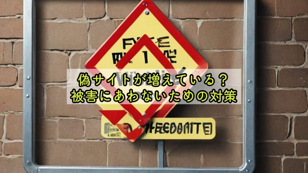 偽サイトが増えている？被害にあわないための対策