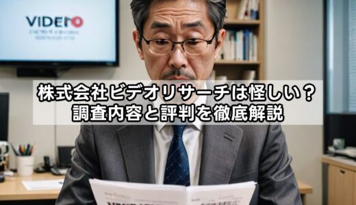 株式会社ビデオリサーチは怪しい？調査内容と評判を徹底解説