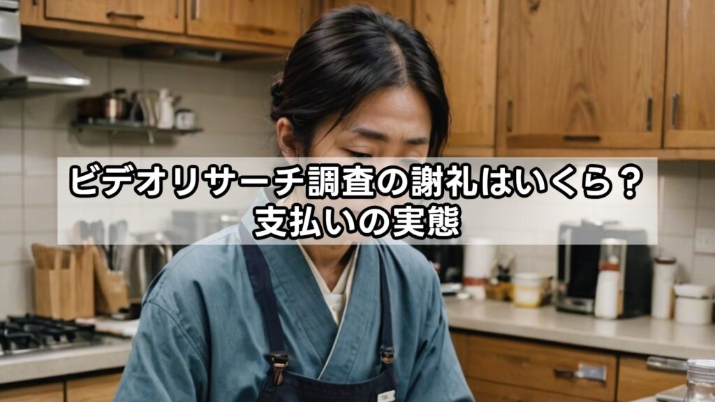 ビデオリサーチ調査の謝礼はいくら？支払いの実態