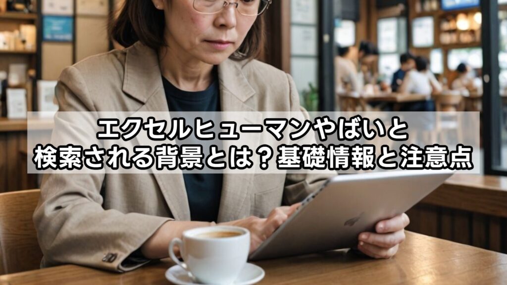 エクセルヒューマンやばいと検索される背景とは？基礎情報と注意点
