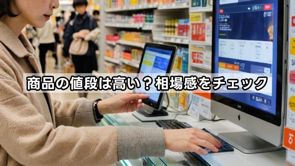 商品の値段は高い？相場感をチェック